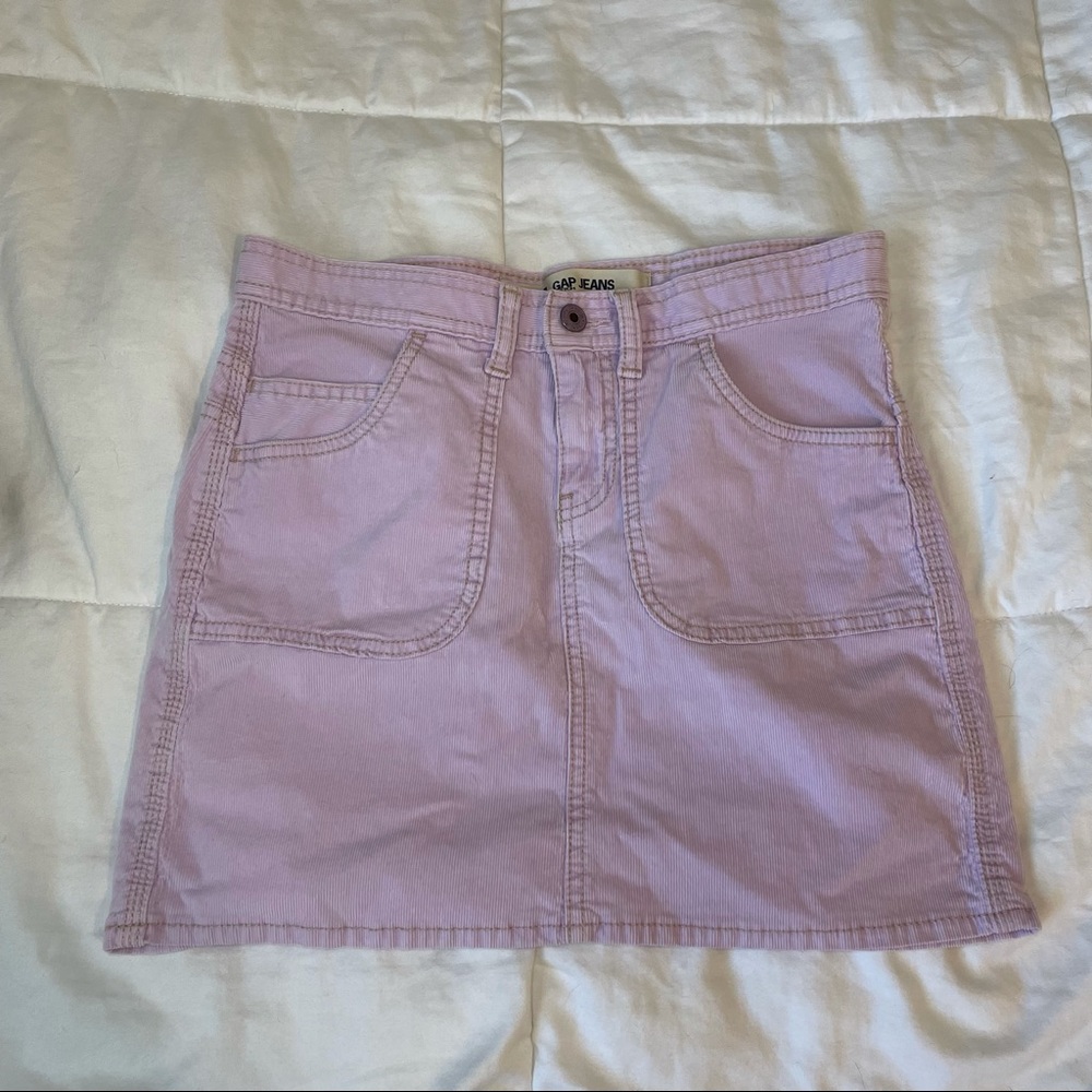 y2k gap corduroy mini skirt